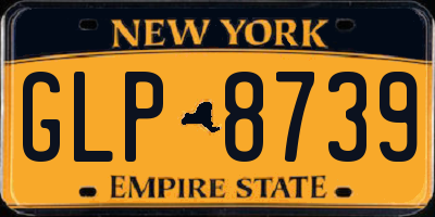 NY license plate GLP8739