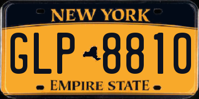 NY license plate GLP8810