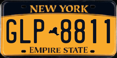 NY license plate GLP8811