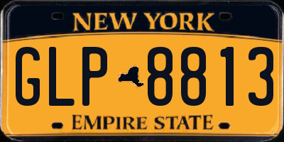 NY license plate GLP8813