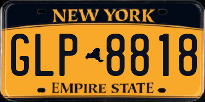 NY license plate GLP8818