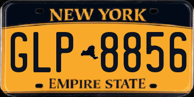 NY license plate GLP8856