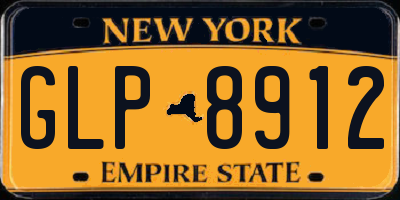 NY license plate GLP8912