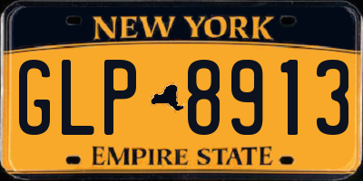 NY license plate GLP8913