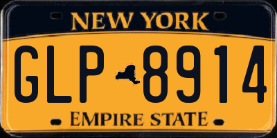 NY license plate GLP8914