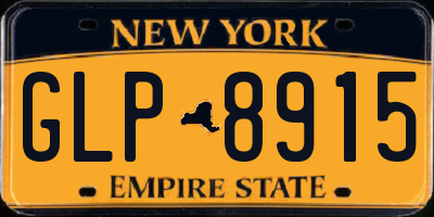 NY license plate GLP8915