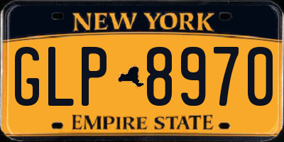 NY license plate GLP8970