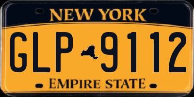 NY license plate GLP9112
