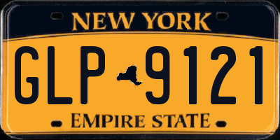 NY license plate GLP9121