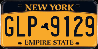 NY license plate GLP9129