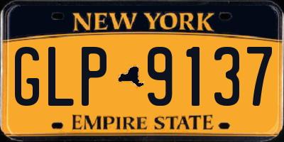 NY license plate GLP9137