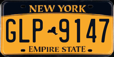 NY license plate GLP9147