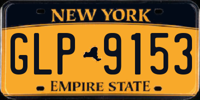 NY license plate GLP9153