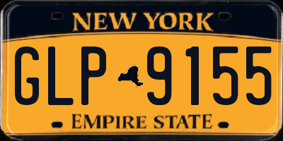 NY license plate GLP9155