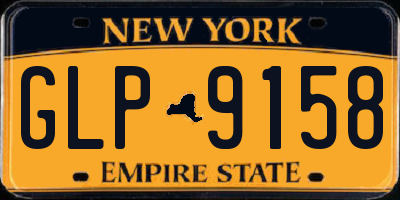 NY license plate GLP9158