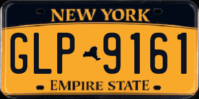 NY license plate GLP9161