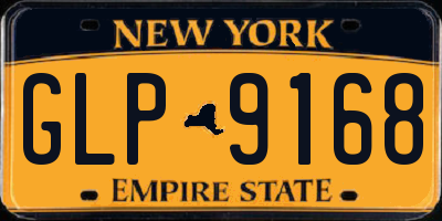 NY license plate GLP9168