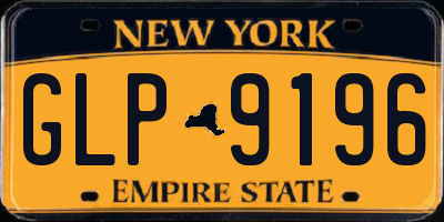 NY license plate GLP9196
