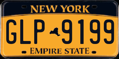 NY license plate GLP9199