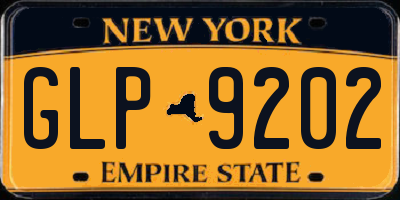 NY license plate GLP9202