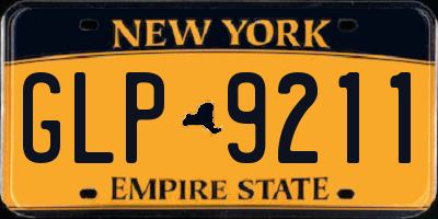NY license plate GLP9211