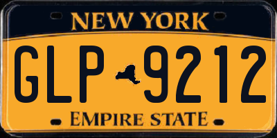 NY license plate GLP9212