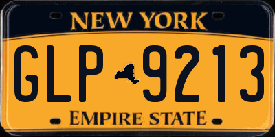 NY license plate GLP9213