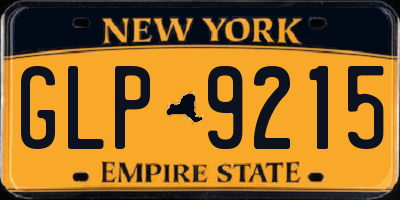 NY license plate GLP9215