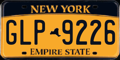 NY license plate GLP9226