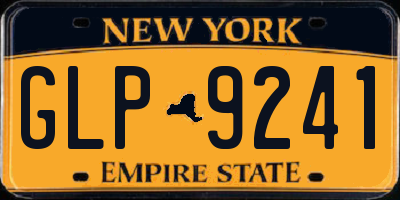 NY license plate GLP9241