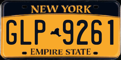 NY license plate GLP9261