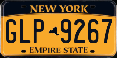 NY license plate GLP9267