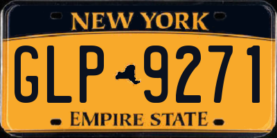 NY license plate GLP9271