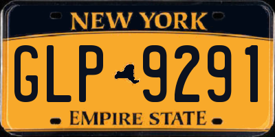 NY license plate GLP9291