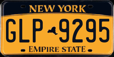 NY license plate GLP9295