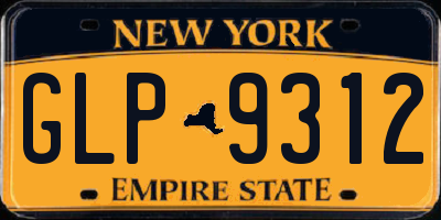 NY license plate GLP9312