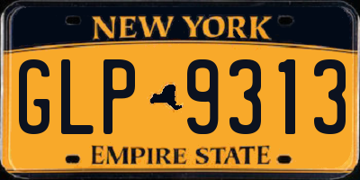 NY license plate GLP9313