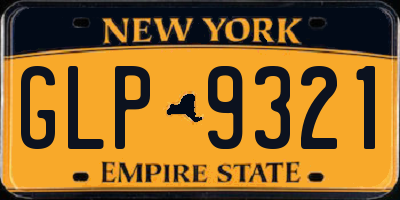 NY license plate GLP9321