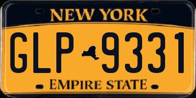 NY license plate GLP9331