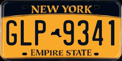 NY license plate GLP9341