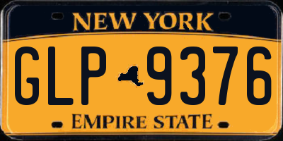 NY license plate GLP9376