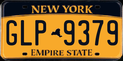 NY license plate GLP9379