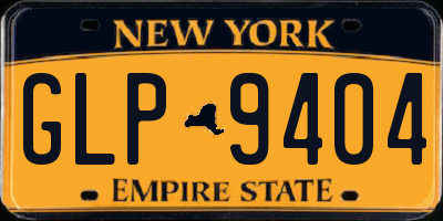 NY license plate GLP9404