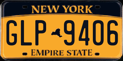 NY license plate GLP9406