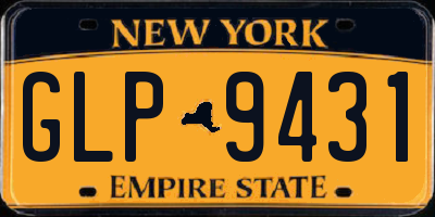NY license plate GLP9431