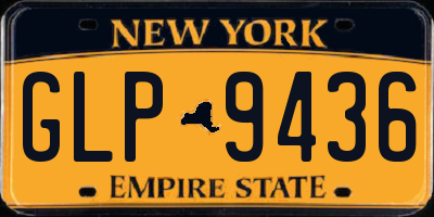 NY license plate GLP9436