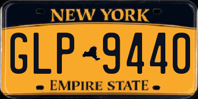 NY license plate GLP9440