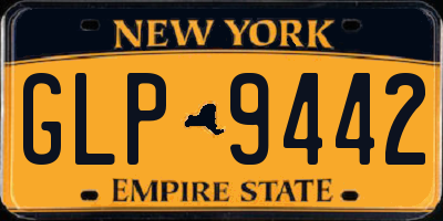 NY license plate GLP9442