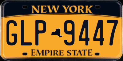 NY license plate GLP9447