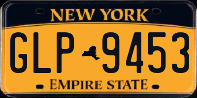 NY license plate GLP9453